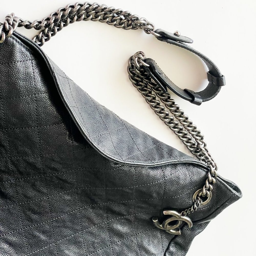 Chanel Caviar Quilted Foldover Shoulder Bag - Picture 9 of 11